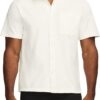 Men's Cotton Interlock Short Sleeve Button-Up Shirt