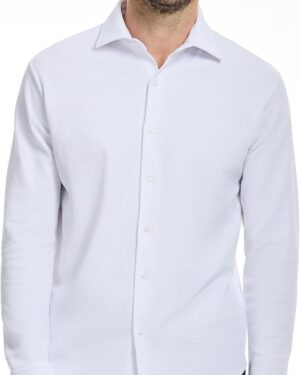 Men's Long Sleeve Textured Button Down