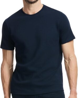 Men's Luxe Cotton Blend Crew Neck Everyday T-Shirt